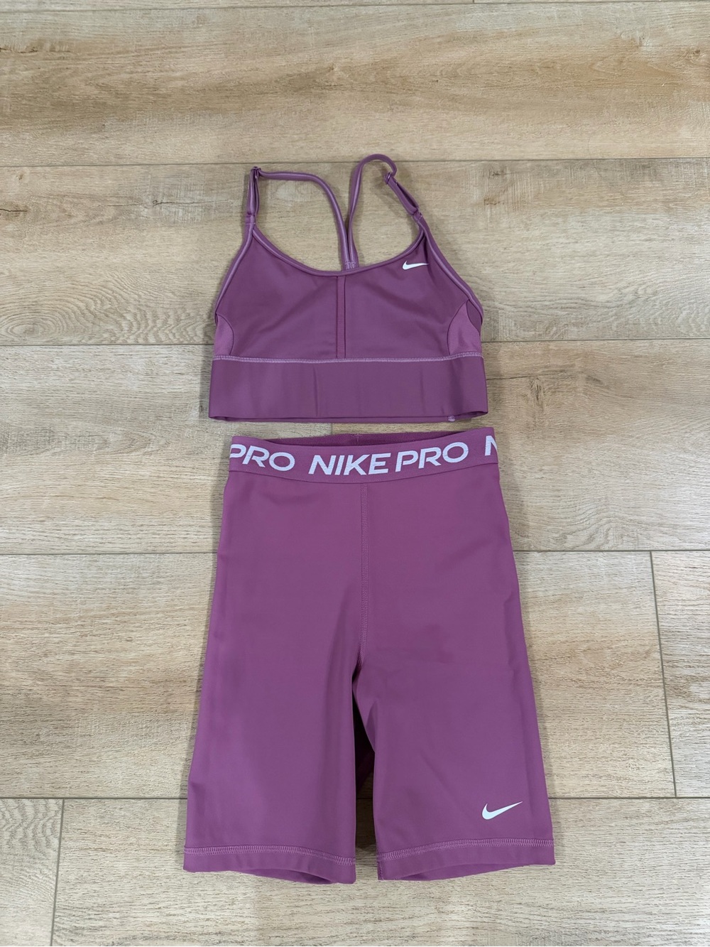 Nike Bra and biker shorts
